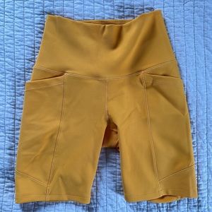 Calia Mustard Bike Shorts